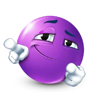 Sticker from Purple face emoji @xkysluv