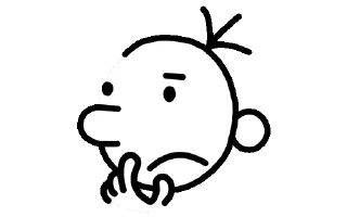 🤔 emoji wimpy kid by @namshhh Telegram sticker 9 of 73