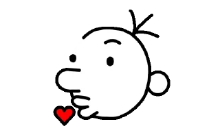 😘 emoji wimpy kid by @namshhh Telegram sticker 7 of 73