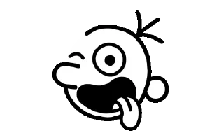 😜 emoji wimpy kid by @namshhh Telegram sticker 11 of 73