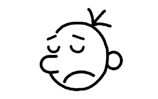 😔 emoji wimpy kid by @namshhh Telegram sticker 1 of 73