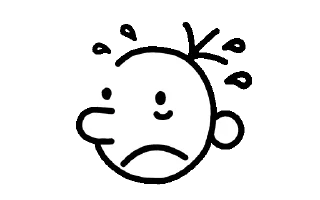 😥 emoji wimpy kid by @namshhh Telegram sticker 22 of 73