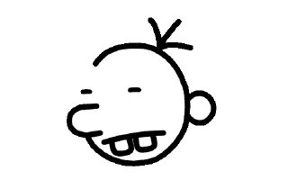 😐 emoji wimpy kid by @namshhh Telegram sticker 12 of 73
