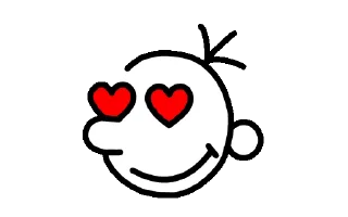 😍 emoji wimpy kid by @namshhh Telegram sticker 17 of 73