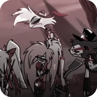 🌟 emoji БОЛЬШЕ ⇨ @CLOOBHUB ЭНДЖЕЛ ДАСТ ОТЕЛЬ ХАЗБИН HAZBIN Telegram sticker 23 of 52