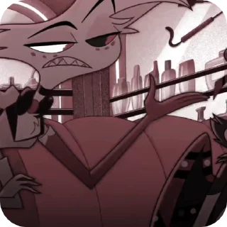 🌟 emoji БОЛЬШЕ ⇨ @CLOOBHUB ЭНДЖЕЛ ДАСТ ОТЕЛЬ ХАЗБИН HAZBIN Telegram sticker 7 of 52