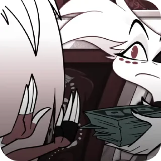 🌟 emoji БОЛЬШЕ ⇨ @CLOOBHUB ЭНДЖЕЛ ДАСТ ОТЕЛЬ ХАЗБИН HAZBIN Telegram sticker 12 of 52