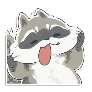 😝 emoji Кладовая енотика Йена Telegram sticker 15 of 107