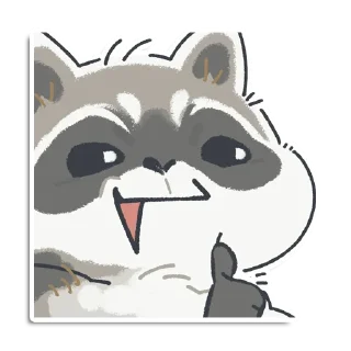 👍 emoji Кладовая енотика Йена Telegram sticker 5 of 107