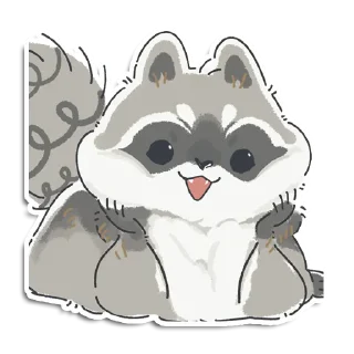 👂 emoji Кладовая енотика Йена Telegram sticker 13 of 107