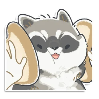 😝 emoji Кладовая енотика Йена Telegram sticker 7 of 107