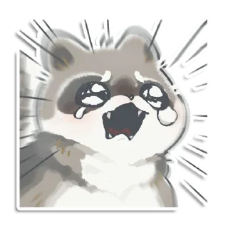 😭 emoji Кладовая енотика Йена Telegram sticker 2 of 107