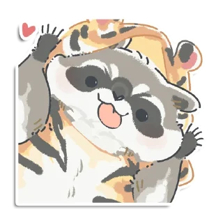 😛 emoji Кладовая енотика Йена Telegram sticker 19 of 107