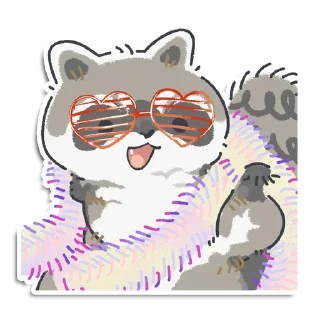 😎 emoji Кладовая енотика Йена Telegram sticker 3 of 107