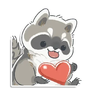 ❤️ emoji Кладовая енотика Йена Telegram sticker 1 of 107