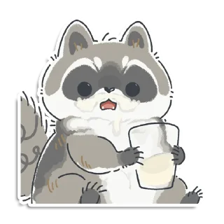 🥛 emoji Кладовая енотика Йена Telegram sticker 24 of 107