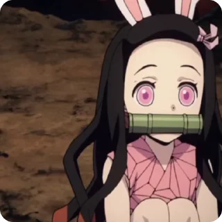 🐇 emoji @Shinoqx незуко сонячко(проста Telegram sticker 11 of 30