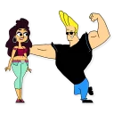 😉 emoji Johny Bravo (By Akeam) Telegram sticker 24 of 33