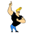 ☝ emoji Johny Bravo (By Akeam) Telegram sticker 15 of 33