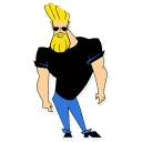 😶 emoji Johny Bravo (By Akeam) Telegram sticker 5 of 33