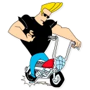 🏍 emoji Johny Bravo (By Akeam) Telegram sticker 20 of 33