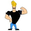 💪 emoji Johny Bravo (By Akeam) Telegram sticker 3 of 33