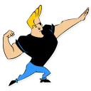 💪 emoji Johny Bravo (By Akeam) Telegram sticker 9 of 33