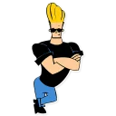 😉 emoji Johny Bravo (By Akeam) Telegram sticker 7 of 33
