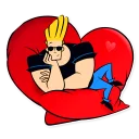 ❤ emoji Johny Bravo (By Akeam) Telegram sticker 21 of 33
