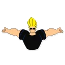 👏 emoji Johny Bravo (By Akeam) Telegram sticker 17 of 33