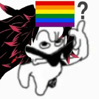 🏳‍🌈 emoji Sarvarni stiqerlari by @gostickerbot Telegram sticker 3 of 71