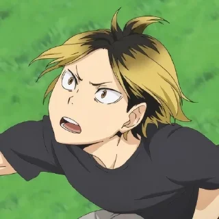 😰 emoji KOZUME KENMA @anime_sticks  ✧✧✧✧✧✧ Telegram sticker 14 of 30