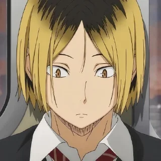 😐 emoji KOZUME KENMA @anime_sticks  ✧✧✧✧✧✧ Telegram sticker 4 of 30