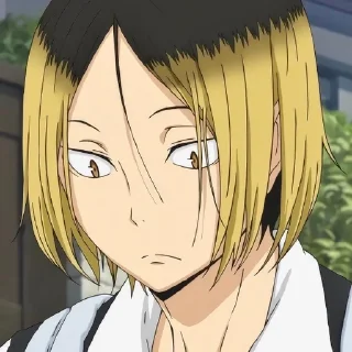 😕 emoji KOZUME KENMA @anime_sticks  ✧✧✧✧✧✧ Telegram sticker 2 of 30