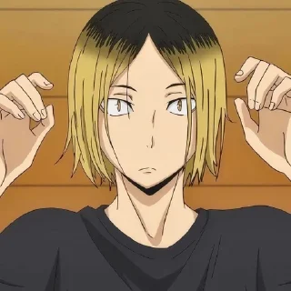 😑 emoji KOZUME KENMA @anime_sticks  ✧✧✧✧✧✧ Telegram sticker 7 of 30