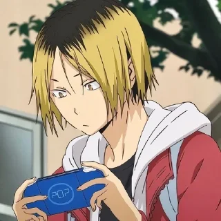 😕 emoji KOZUME KENMA @anime_sticks  ✧✧✧✧✧✧ Telegram sticker 9 of 30