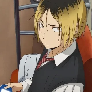 🤨 emoji KOZUME KENMA @anime_sticks  ✧✧✧✧✧✧ Telegram sticker 1 of 30