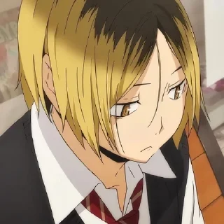 😐 emoji KOZUME KENMA @anime_sticks  ✧✧✧✧✧✧ Telegram sticker 6 of 30