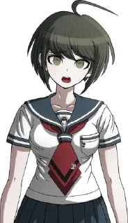 💚 emoji Комару Наэги!💚 Telegram sticker 2 of 44