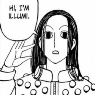 Sticker from illumi zoldyck ;; @iizzanass