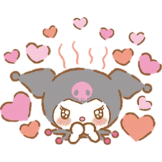 🥰 emoji Я люблю Куроми @Nyasticks Telegram sticker 6 of 41