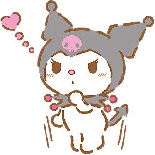 🥰 emoji Я люблю Куроми @Nyasticks Telegram sticker 23 of 41