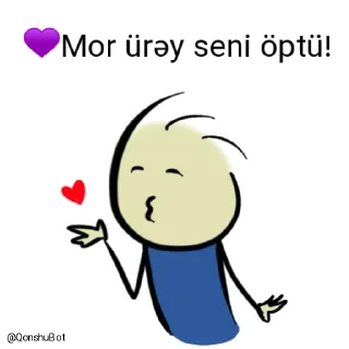💋 emoji 💜Mor ürəy @Qonshubot Telegram sticker 19 of 31