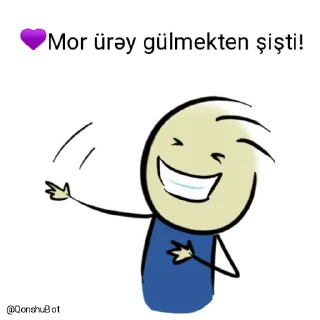 🤣 emoji 💜Mor ürəy @Qonshubot Telegram sticker 23 of 31