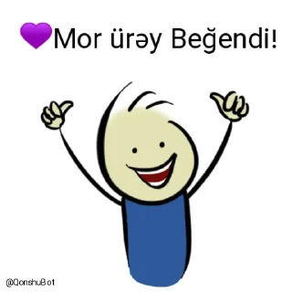👍 emoji 💜Mor ürəy @Qonshubot Telegram sticker 20 of 31