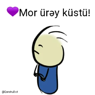 😒 emoji 💜Mor ürəy @Qonshubot Telegram sticker 13 of 31
