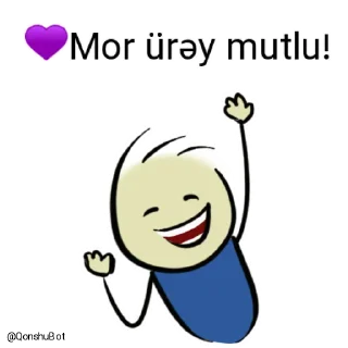 😄 emoji 💜Mor ürəy @Qonshubot Telegram sticker 12 of 31