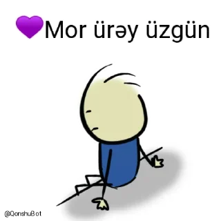 😓 emoji 💜Mor ürəy @Qonshubot Telegram sticker 11 of 31