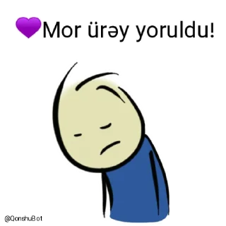 😣 emoji 💜Mor ürəy @Qonshubot Telegram sticker 9 of 31