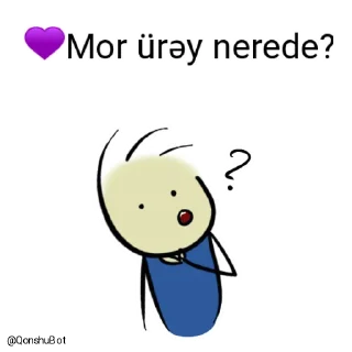 🤔 emoji 💜Mor ürəy @Qonshubot Telegram sticker 5 of 31